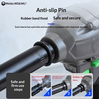 WEIDA WH07044 3Pcs 1/2" Drive Cr-Mo Heavy Duty Thin Wall Wheel Protector Impact Socket Set untuk Mobil 17mm 19mm 21mm Peralatan
