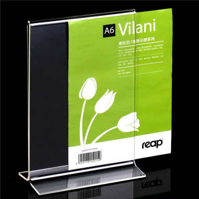Suporte de mesa acrílico transparente, para tablet, exibição a4 a5 a6 a7