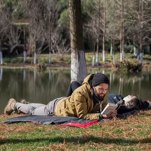 Tốt bán phổ biến bãi biển chăn không thấm nước cắm trại Inflatable ngủ mat - Product Image 4