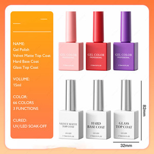 Vernis Gel UV Néon Lumineux Populaire pour l'Été, 66 Couleurs, Végétalien, Non Toxique, Longue Durée, OEM ODM, Usine de Vernis à Ongles, Coffret de Bouteilles Colorées - Product Image 1