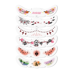 Calcetín navideño con 6 pegatinas de purpurina para decoración del hogar, pegatinas decorativas para el rostro, regalo - Product Image 5