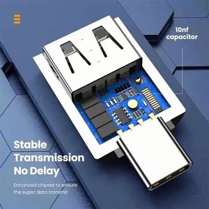 ตัวแปลง Type C ตัวเมีย เป็น USB2.0 ตัวผู้ รองรับ OTG ถ่ายโอนข้อมูล ชาร์จเร็ว สำหรับโทรศัพท์ 15 16 Pro Max - Product Image 4