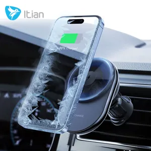 Patent KC S18 Semiconductor Wireless Charger Refrigeration Cooling Fan Magnetic Car Wireless Charging for iPhone 14 13 12 series