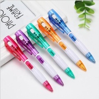 Stylo LED portable multifonction personnalisé avec logo sur mesure, idéal pour le micro-aiguilletage, en plastique