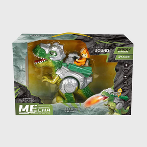 Juguete de Dinosaurio Eléctrico Mecánico con Función de Pulverización, Caminata, Sonido de Rugido, Efecto de Luz, Juego de Disparos, Juguete de Animal para Niños - Product Image 5