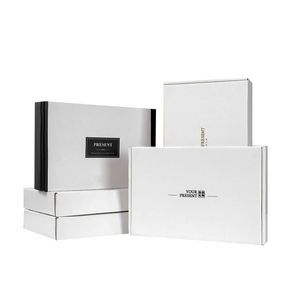 Bouquets durables <span class=keywords><strong>E</strong></span>-comm Express Delivery Mailer Box Boîte postale d'expédition blanche pour produits de beauté pour sweats à capuche Honey - Product Image 4