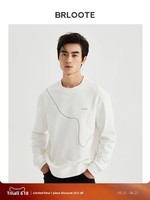 Sweat-shirt à col rond pour homme, broderie minimaliste |   Logo personnalisé et vente en gros avec petit MOQ |   Stock disponible pour le marché UE/États-Unis