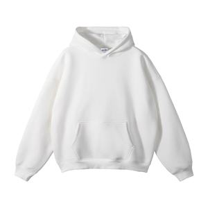 Nuova Felpa Invernale con Cappuccio in Velluto Tinta Unita, Maniche Raglan, Oversize, Casual e Trendy, Marca di Moda Americana per Uomo - Product Image 2