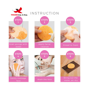 Vente en gros de 50 éponges nettoyantes pour le visage, éponges de maquillage à compression unique, éponge de beauté circulaire compressée - Product Image 3