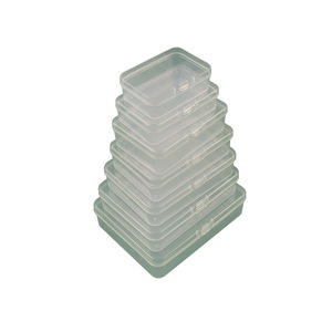 Cajas de Almacenamiento Rectangulares Transparentes con Tapas, Contenedor de Alimentos de Plástico PP, Caja de Almacenamiento de Escritorio, Tamaño Pequeño, Hasta 150 mm - Product Image 5