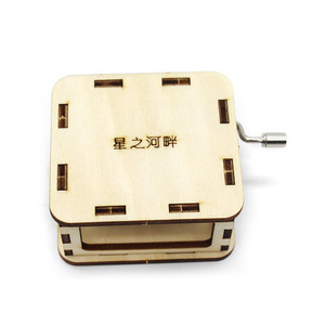 Caja de música de madera con manivela, juguete educativo DIY para niños de 8 a 13 años, kit de ciencia STEAM unisex - Product Image 3