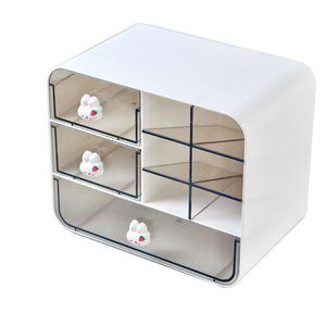 Desktop <b>Storage</b> <b>Box</b> <b>Drawer</b> Style Rectangle Multifunctional Neatening Organizer For Desk Stationery Cosmetics Pen Holder - Product Image 5