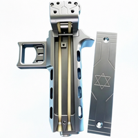 Slingshot à tir rapide automatique à 20 coups avec chargement de billes, construction en alliage d'aluminium usiné CNC pour une utilisation en extérieur, poids de 434 g