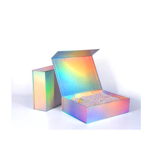 Индивидуальная Магнитная коробка <span class=keywords><strong>Pr</strong></span> косметическая упаковка картонная голографическая подарочная упаковочная коробка - Product Image 3