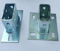 Plaque de connexion en acier profilé en C Shunlide pour support solaire photovoltaïque, accessoires d'installation de colonne fixe et de croisillon diagonal, standard