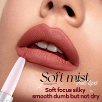 O'CHEAL Lápiz Labial 2 en 1 de Doble Punta, Delineador de Labios, 6 Colores, Mate, Terciopelo, Larga Duración, Resistente al Agua, Vegano, Voluminizador, Maquillaje Labial 3D