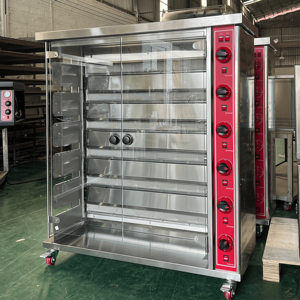 Kommerzieller 36-Hähnchen Gas-Rotisseriegrill, Brasilianischer BBQ- und Kebab-Rotisserie-Maschine - Product Image 4