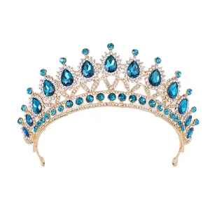 Beauty Red stone Diamond Queen PAGEANT tiara crown