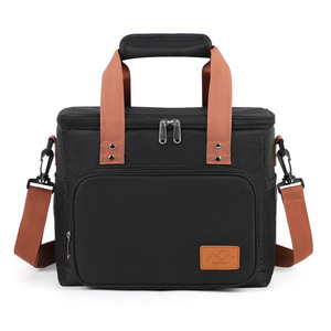 Polyester Cross-border <strong>Insulated</strong> Square Large-Capacity Lunch <strong>Bag</strong> with Zipper Closure for Outdoor Fresh-Keeping Cold Ice Storage - Product Image 5