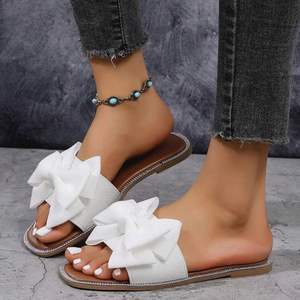 Sandalias Planas con Lazo para Mujer, Estilo Europeo y Estadounidense, Comercio Exterior Transfronterizo, Novedad - Product Image 4