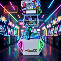 Machine d'arcade simulateur de tir pour enfants à monnayeur, écran LCD haute définition, construction en plastique, prise en charge de l'anglais