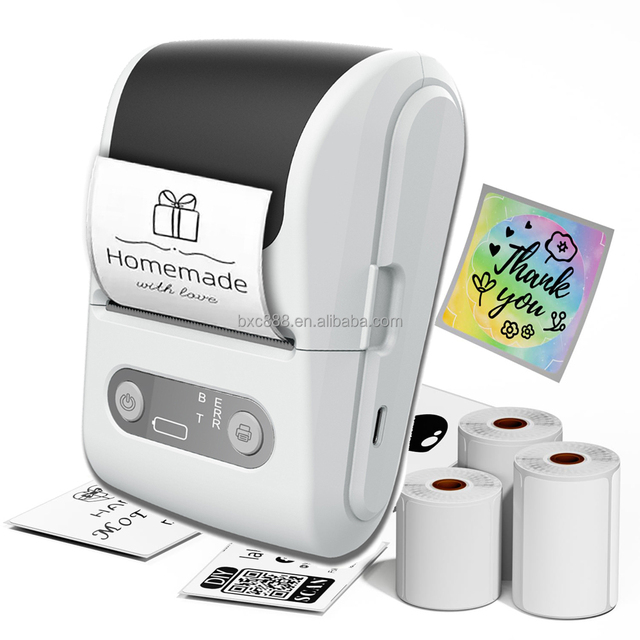 Factory Portable BT Wireless Mobile Thermal Printer Parcel Label 58mm Pocket Mini Printer Sticker Mini Impresora Portatil
