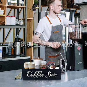 กล่องเก็บของบาร์กาแฟไม้โครงไม้เนื้อแข็งสไตล์ย้อนยุคออแกไนเซอร์ครัวอเนกประสงค์ - Product Image 1
