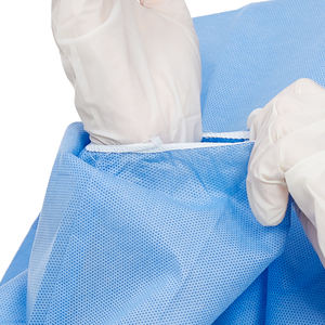 A buon mercato blu di livello <span class=keywords><strong>2</strong></span> Non tessuto monouso camice di isolamento medico SMS a prova di acqua impermeabile camici chirurgici fornitori - Product Image 3