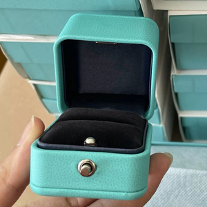 Factory Direct Famous Blue Brand Jewelry <b>Box</b> For Women Luxury Gift Packaging Pendant Bracelet <b>Ring</b> <b>Box</b> Full Set With Accessories - Product Image 1