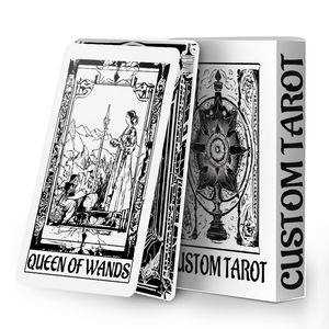 <span class=keywords><strong>Jeu</strong></span> <span class=keywords><strong>de</strong></span> cartes <span class=keywords><strong>de</strong></span> tarot personnalisé en usine, imperméable, impression CMJN, texture standard, usage familial, double boîte - Product Image 1