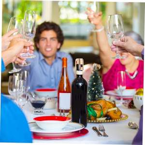 Bouchon de bouteille de champagne en acier inoxydable avec logo personnalisé, en matériau PP durable, scellé sous vide, pour vin mousseux, avec logo métallique - Product Image 4