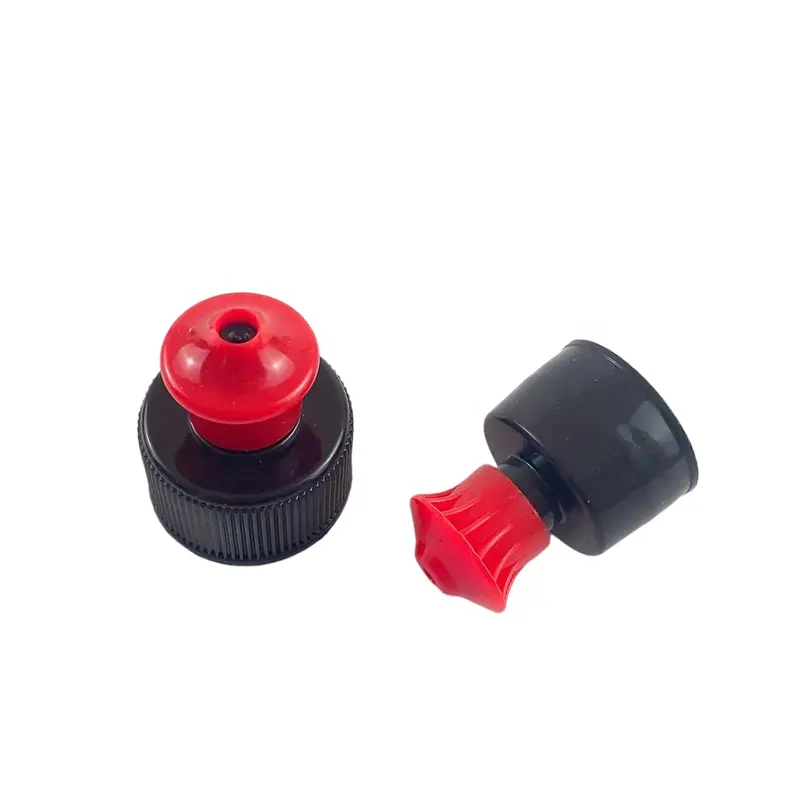 Best sell 24/410,28/400,28/410 plastica pull push cap vite sul tappo tappo di bottiglia di acqua di plastica push pull cap vite bottiglia