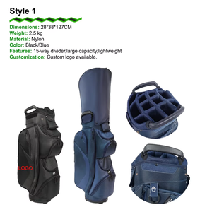 Sac de golf Dericsson personnalisé avec logo, 14 compartiments, imperméable, en cuir PU, nylon, polyester Oxford, sacs de golf en gros - Product Image 2