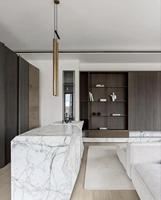 PAIA Marbre Blanc Calacatta Naturel de Luxe Exclusif, Élégant, Imperméable, Moderne, Poli, Grandes Dalles pour Îlot de Cuisine Intérieur de Villa, Garantie 1 An