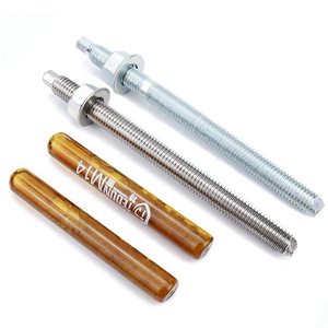 Chemical Anchors M14 Q235 Carbon Steel Grade 4.8 Blue White Zinc Construction Industry - Product Image 2