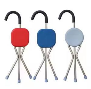 Canne de marche pliante avec siège pour personnes âgées Inum, canne souple avec siège - Product Image 4