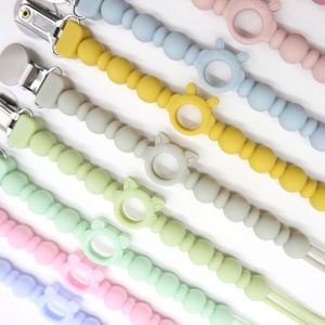 Jouets pour bébés Fournitures d'alimentation Chaîne factice sans BPA Attache-tétine en silicone pour bébés - Product Image 3