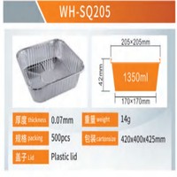 Barquettes jetables en aluminium Wanhao 8x8 8 pouces carrées, résistantes au four, de qualité alimentaire, idéales pour la cuisson