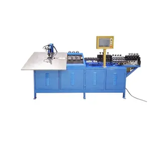 Automatic 2D Iron, stainless steel , copper , aluminum wire square, circle, hexagon, oval shape bending forming machine