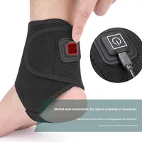 Protecteur de cheville chauffant électrique USB intelligent Hommes Femmes Sports Compresse chaude en néoprène Compresse chaude à température constante