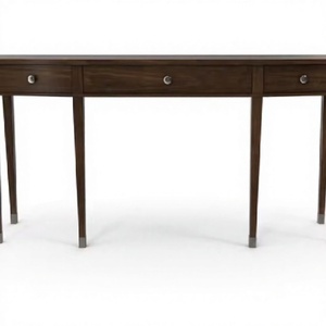 Modern <b>Foldable</b> Convertible 3-Drawer Solid Wood Console <b>Table</b> with Iron Design for Home & Hotel Use - Product Image 1