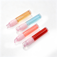 Gloss à lèvres transparent rose hydratant repulpant effet miroir, huile à lèvres personnalisable avec logo, marque privée, faible MOQ, OEM ODM, maquillage pour les lèvres