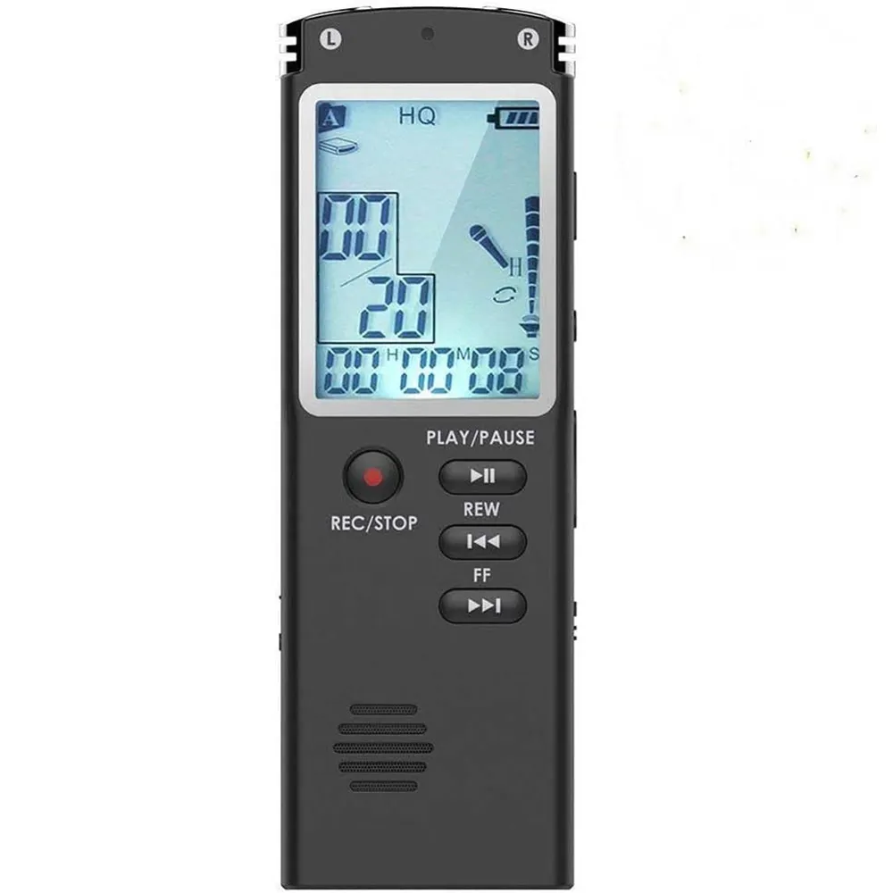 Voice Recorder USB Rechargeable Dictaphone LCD Recorder with Speaker Multi functional Digital Audio and MP3 Music Player PQ146