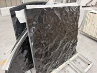 Marbre Nero Marquina, marbre noir, motif ondulé 3D gravé, texture de marbre gravée, finition gravée pour les murs d'hôtel, les murs de bar