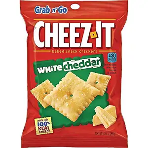 Keebler Witte Cheddar Cheez-It Crackers 3 Oz 6 Tellen [6-Gevallen]