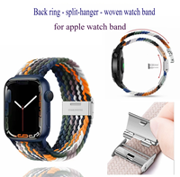 Bracelet de montre élastique magnétique tissé lavable avec fermoir magnétique interne Fermoir magnétique de luxe adapté au bracelet Apple Watch