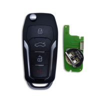 Xhorse XKFO01EN Télécommande universelle à 4 boutons VVDI Clé de voiture à distance Version anglaise Ford Type pour VVDI2 VVDI Mini Key Tool Max
