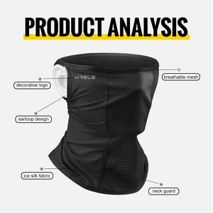 Merek Werl grosir masker wajah musim panas perlindungan UV olahraga leher Gaiter telinga loop masker wajah penuh bernapas penutup wajah - Product Image 6