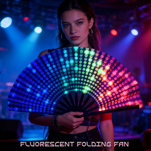 Abanico Plegable de Bambú con Varillas, Decoraciones Personalizadas OEM, Fabricado Directamente en Fábrica, con Brillo UV, para Fiestas y Festivales - Product Image 1