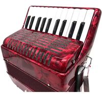 Akordeon Keyboard Portabel 22-Tuts 8-Bass Warna-Warni untuk Anak-Anak